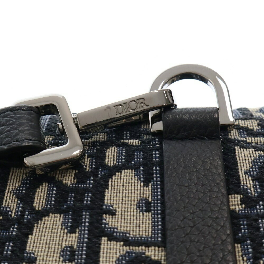 DIOR Trotter Oblique Compact Shoulder Wallet Bag Beige Tan - Picture 6 of 6